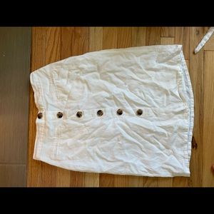 Tommy Hilfiger white midi skirt